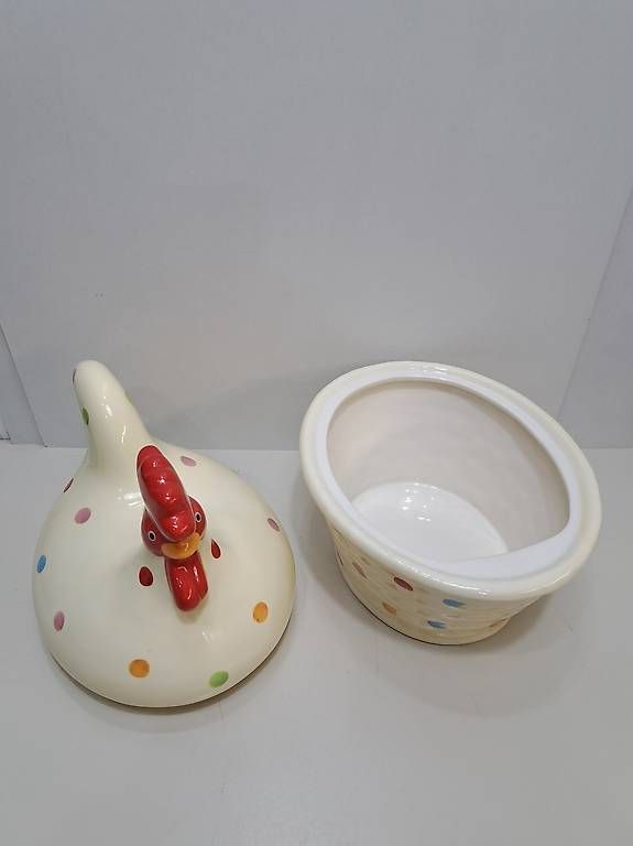 Zuccheriere: VINTAGE Keramik Deckeldose Huhn – Usato da Zürich venduto da aiman3333 3