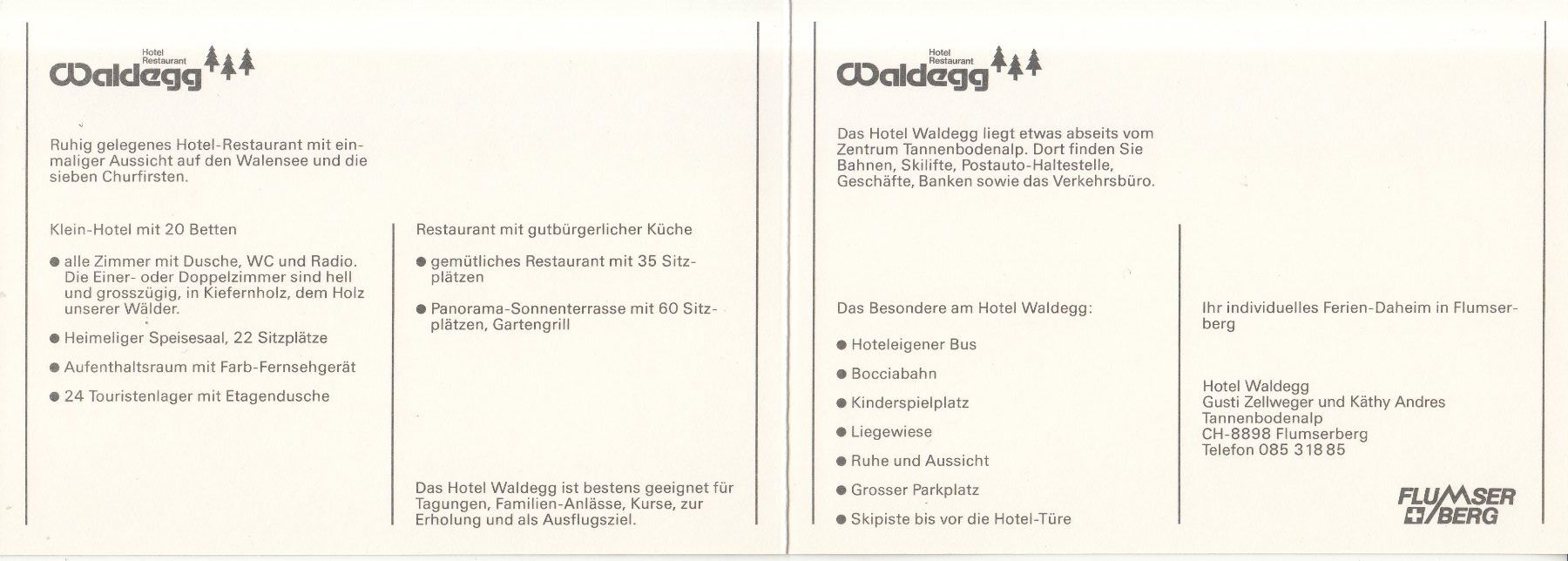 Cartoline postali: Tannbodenalp Waldegg DK ca. 1980 – Usato da Bürglen TG venduto da StampGraf 1