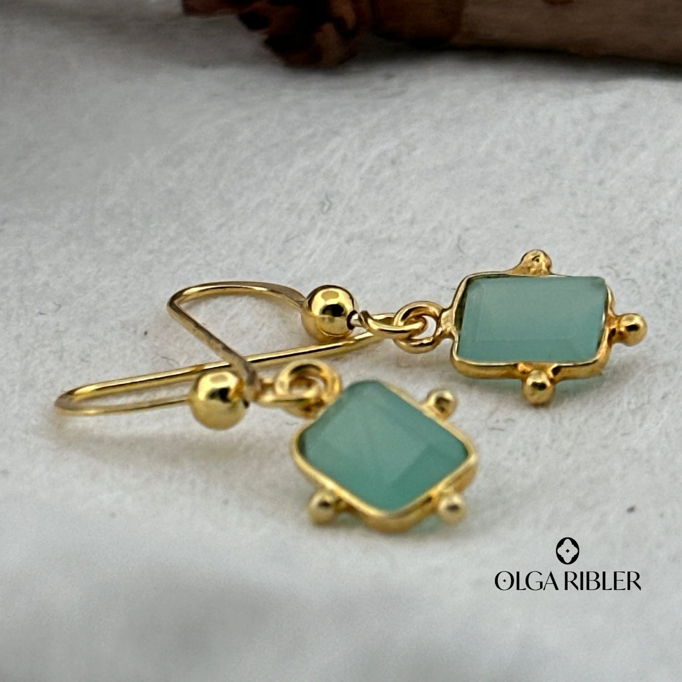 Olga Ribler Ohrringe & -stecker: Sterling Silber 925 Ohrringe mit Amazonite – Neu (gemäss Beschreibung) aus Luzern von Schmuckoutlet 2