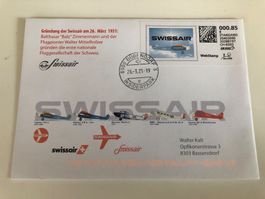 Toller SWISSAIR -Brief -ein Muss- ab 1.—