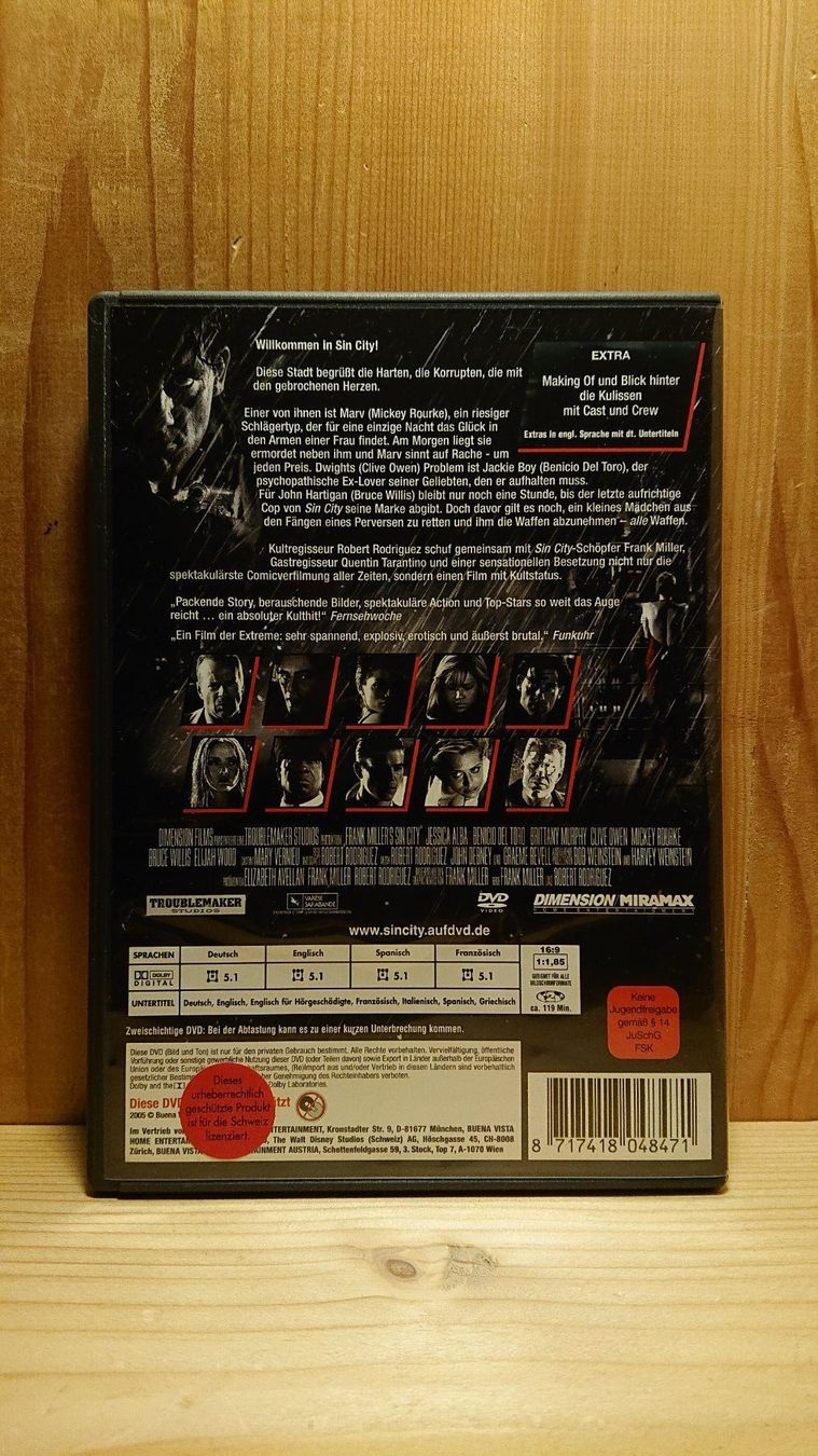Alle DVDs: SIN CITY DVD mit Bruce Willis – Gebraucht aus Wilderswil von Exebub 1