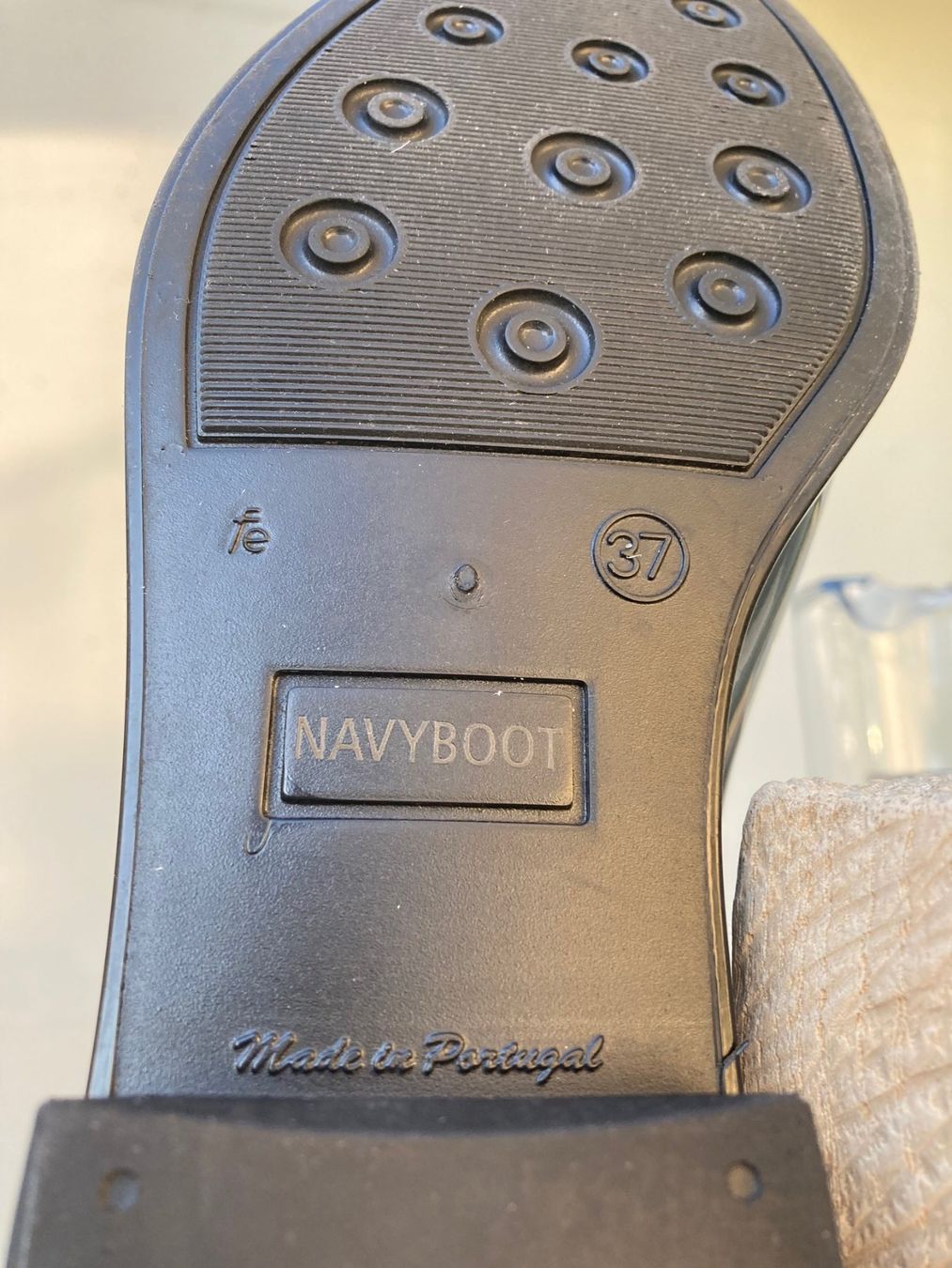 Navyboot Scarpe da donna: Navyboot Regenboots Schwarz. Gr.37 Regenstiefel anke Boots – Usato da Büron venduto da biclean 5