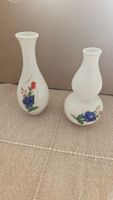 2 vasetti fiorati dipinti a mano (provenienti dall'Asia)