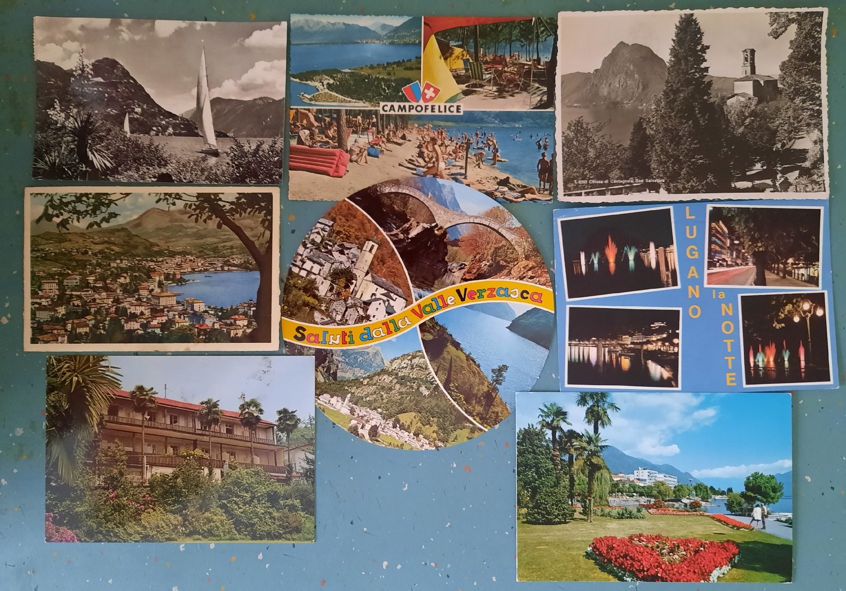 Cartoline postali: Ansichtskarten Tessin, Los VI,  8 Stück  – Usato da Marly venduto da neu-adlerauge65