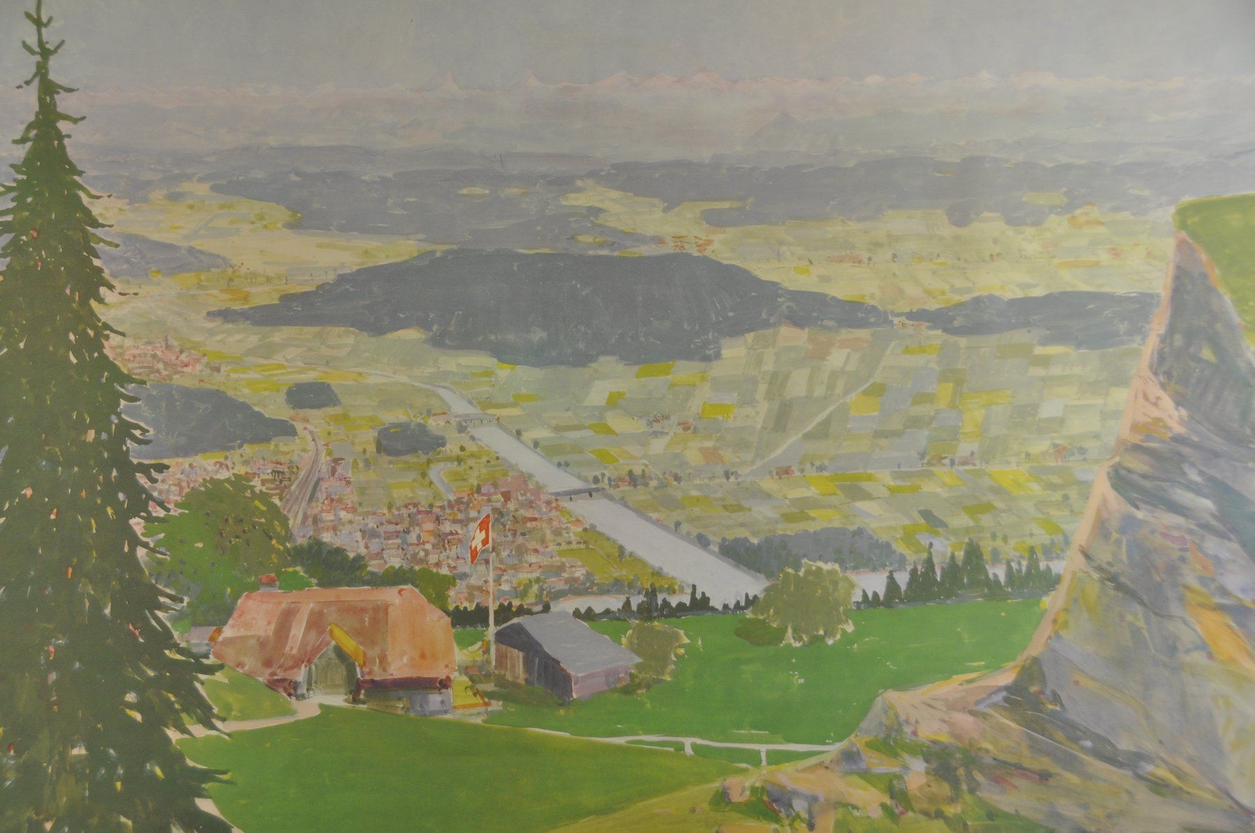 Foto & Immagini: Schulwandbild "Blick über das bernische Mittelland" @marx – Usato da Härkingen venduto da sammelbecken