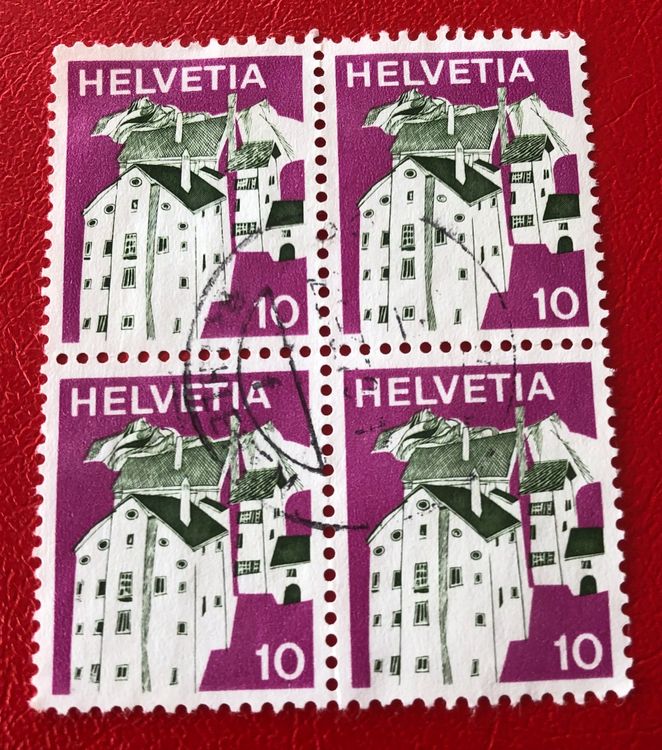 Tutti i francobolli: 4 er Block Nr.524 mit Stempel – Usato da Aarau venduto da Billa007