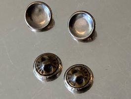 Boutons argent métal ancien Paris