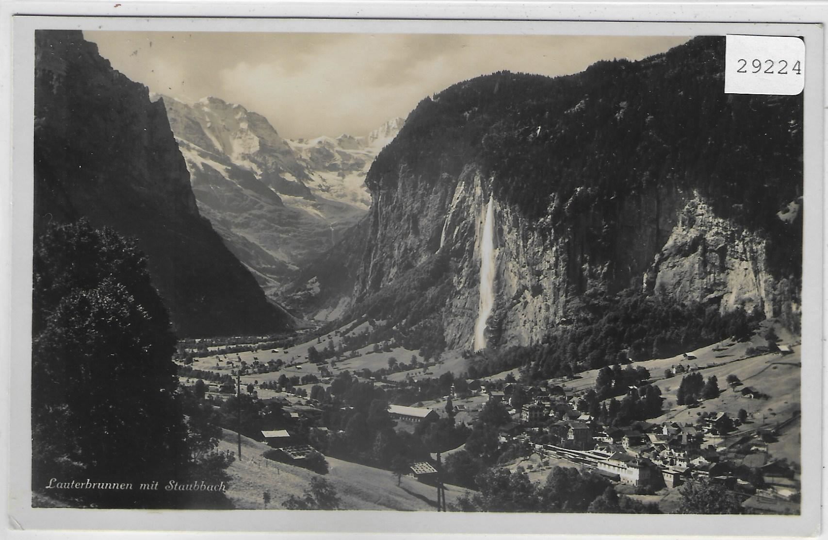 Cartoline postali: Lauterbrunnen mit Staubbach – Usato da Ettingen venduto da Kartenplanet
