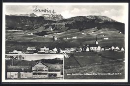Gonten, Panorama mit Gasthaus Zur Krone