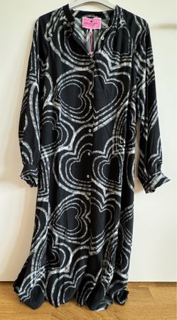 Lieblingsstück robe chemise noire, taille 44, viscose