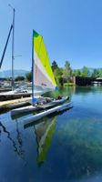 Trimaran Segelkajak mit Mirage Pedaloantrieb