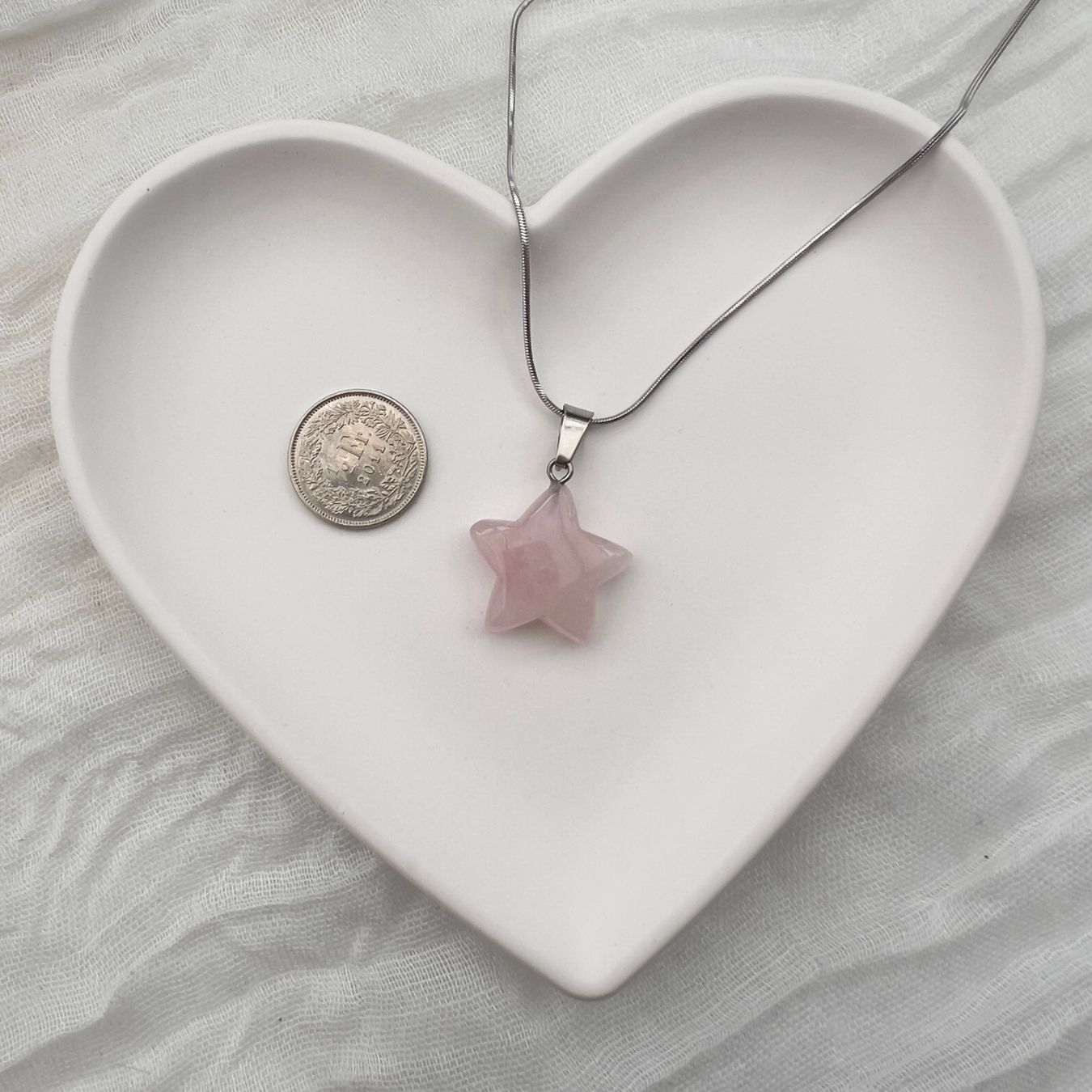 Ciondoli: Pendentif étoile en quartz rose – Nuovo e nell'imballaggio originale da Pully venduto da sunaddict 2