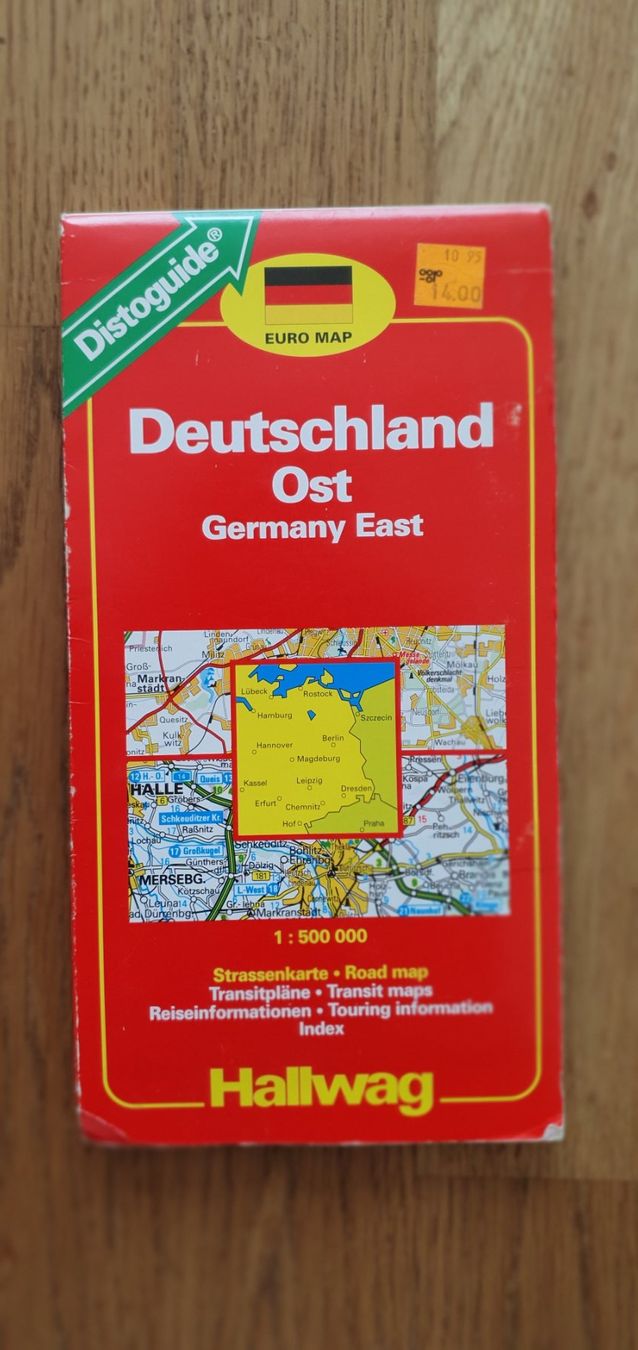 Landkarten & Atlanten: Strassenkarte Ostdeutschland – Gebraucht aus Winterthur von Epi52