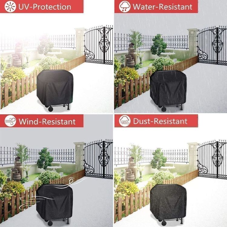 Grillabdeckung Wasserdicht - Schutzhülle Für Gasgrill L (145x61x117cm) Mit UV-Schutz