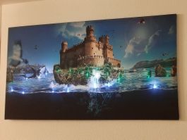 LED Bild Art Scott Island Castle XL