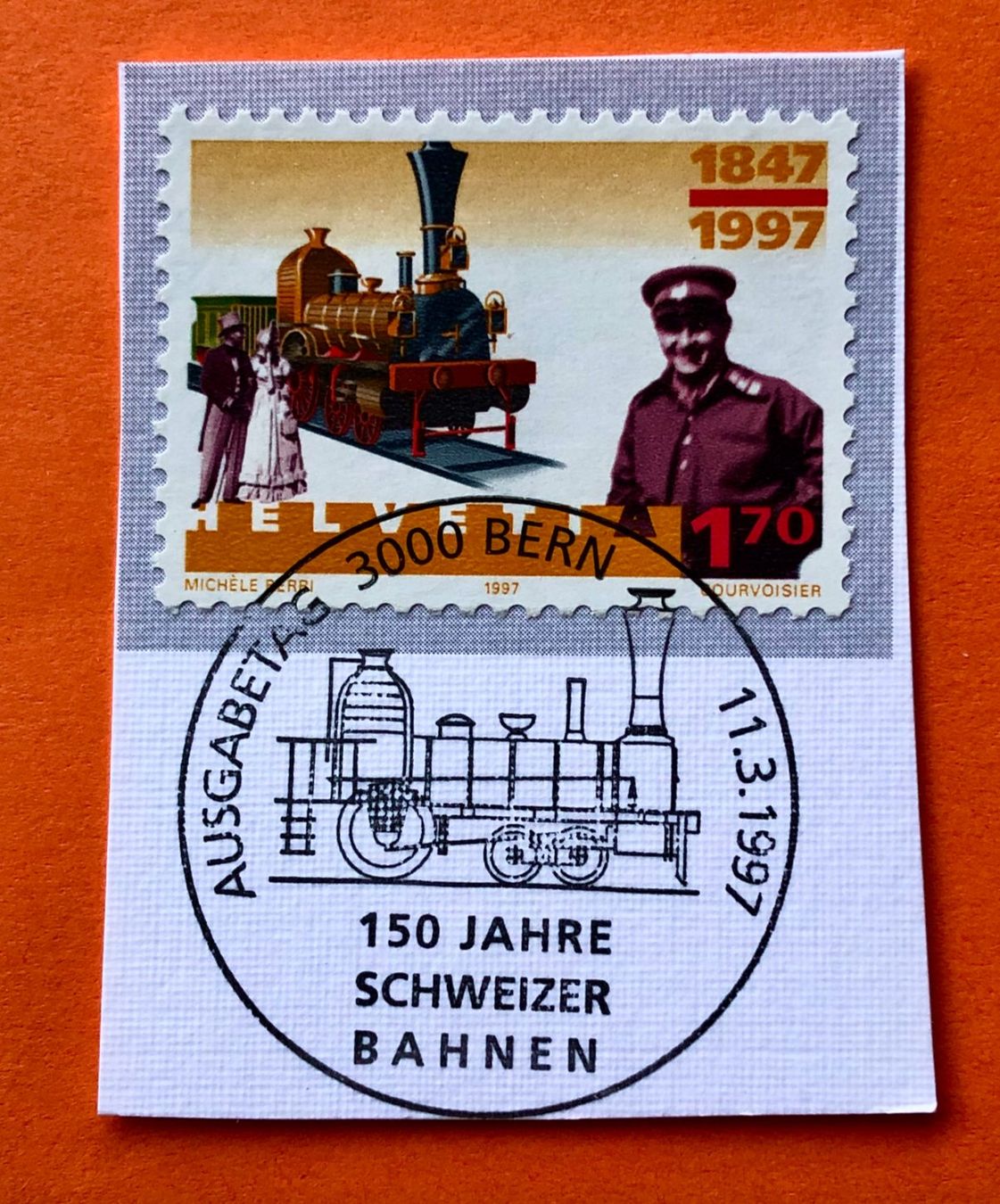 Alle Briefmarken: Nr.912 Sonderpostmarken GESTEMPELT BERN 1997   – Gebraucht aus Aarau von Billa007