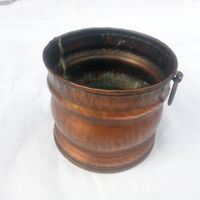 Kupfertopf mit Henkel, Kupfer-Kübel