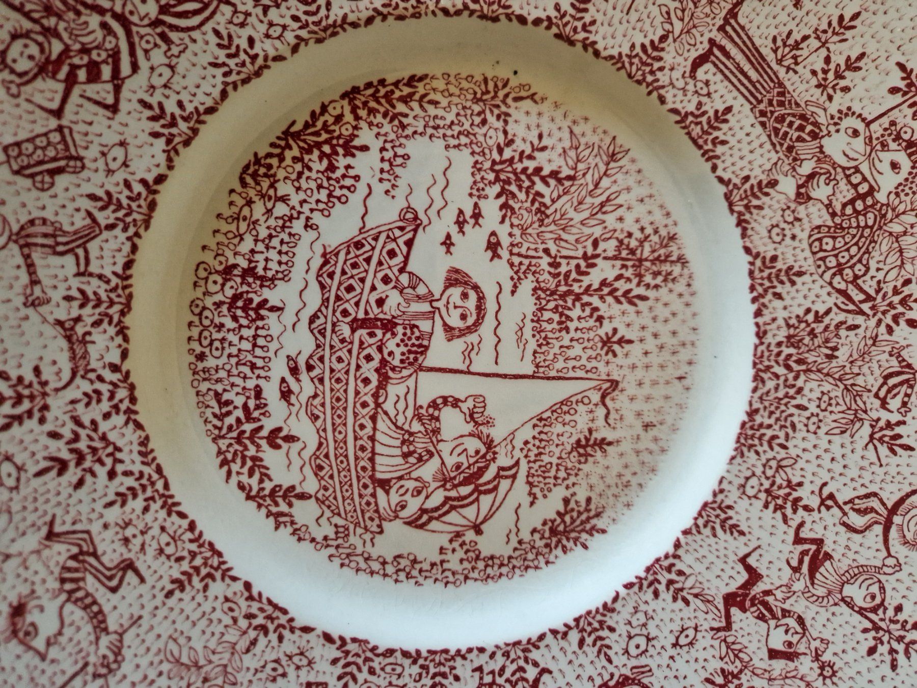 Piatti: Wandteller Björn Wiinblad 1983 – Nuovo (secondo la descrizione) da Bern venduto da Antikbatik 1
