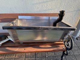 Lavinox Chromstahl Trog Ausgussbecken Waschtrog Spülbecken