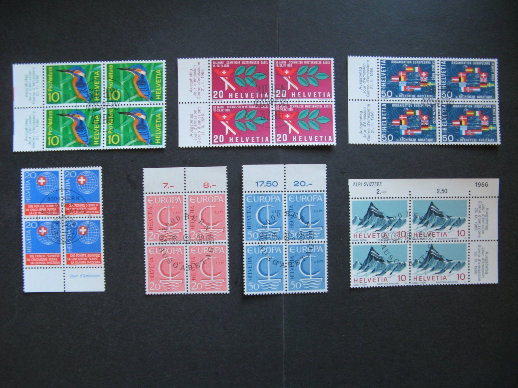 Tutti i francobolli: 1966 Vierer Ersttagsstempel – Nuovo (secondo la descrizione) da Frauenfeld venduto da Interessent1