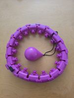 Hula Hoop Fitness Ring verstellbar Lila neuwertig
