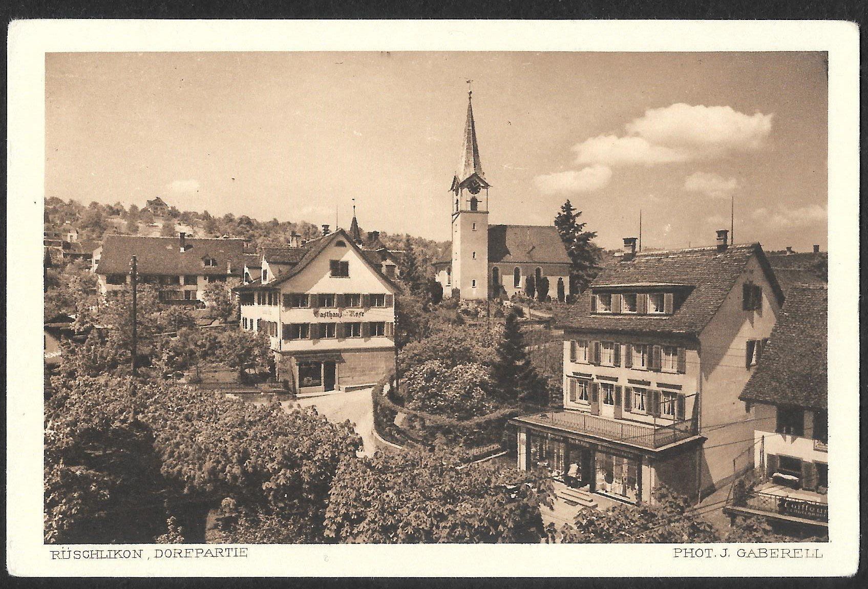 Cartoline postali: Rüschlikon Dorfpartie – Usato da Olten venduto da clotaldi