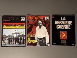 Lot de 3 magazines Historia 20e siècle sur l'histoire
