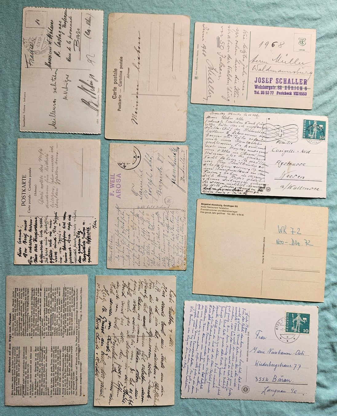 Cartoline postali: Lot Allerlei 2. Qualität – Difettoso da Steffisburg venduto da skydog66 1