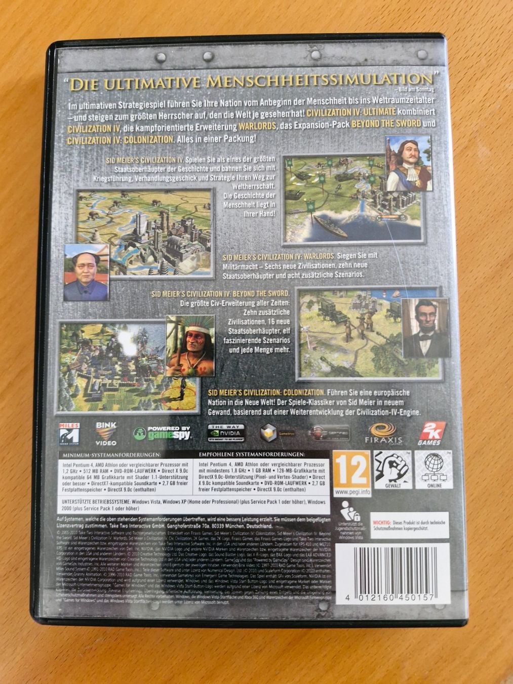 Microsoft Jeux: Civilization IV Ultimate PC DVD – D'occasion à Oetwil am See par DimitriSuter 1