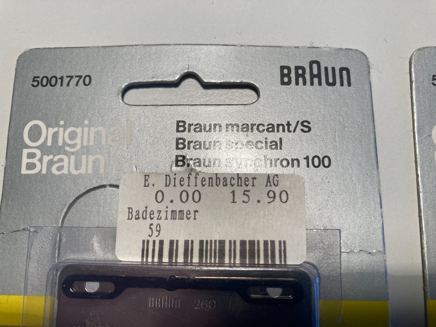 Braun Rasoi & Lamette da barba: Braun Rasierer Ersatzteil – Nuovo e nell'imballaggio originale da Wil SG venduto da Pin05 1