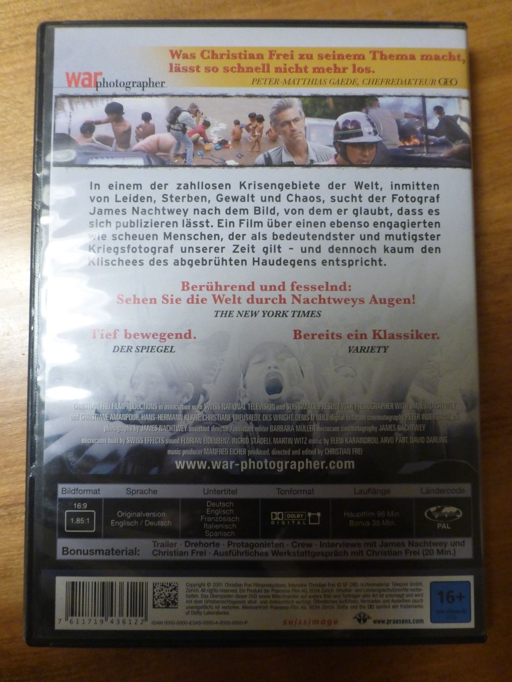 Tutti i DVDs: War Photographer Dokumentation DVD – Usato da Zumikon venduto da psisound 1