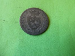 Nassau 1834, 3 Kreuzer - Silber