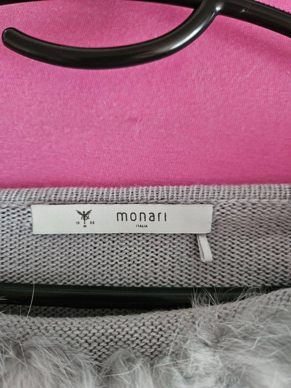 Monari Gilets & Westen: Graues Gilet von monari mit Fell – Gebraucht aus St. Gallen von Rebiili 2