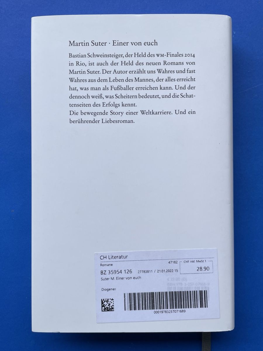 Libri: Martin Suter „Einer von euch“ – Nuovo (secondo la descrizione) da Thun venduto da Irbis 1
