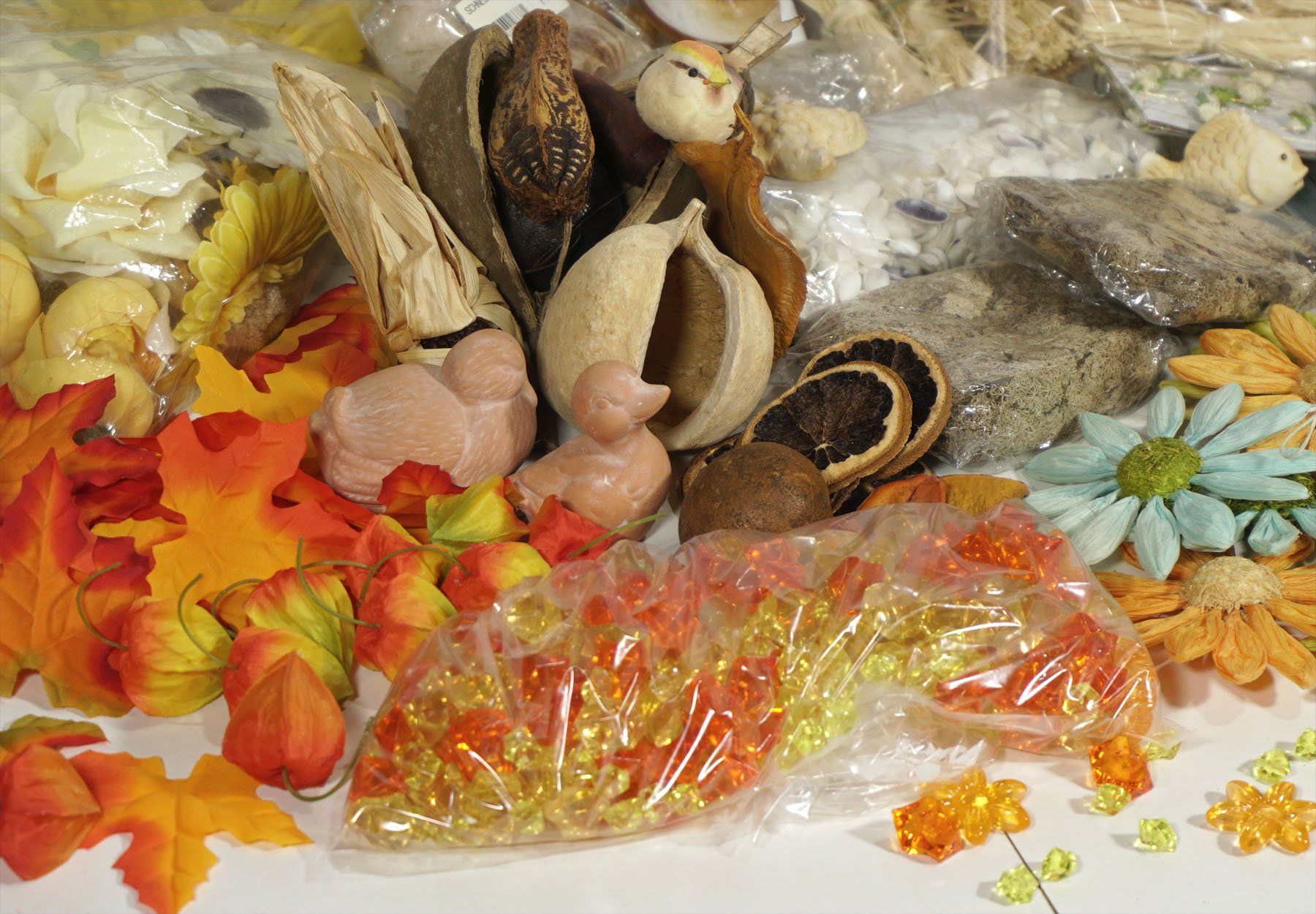 Tutte le decorazioni: Konvolut Deko- oder Bastelmaterial Herbst - Maritim – Usato da Meggen venduto da Brockitare 5