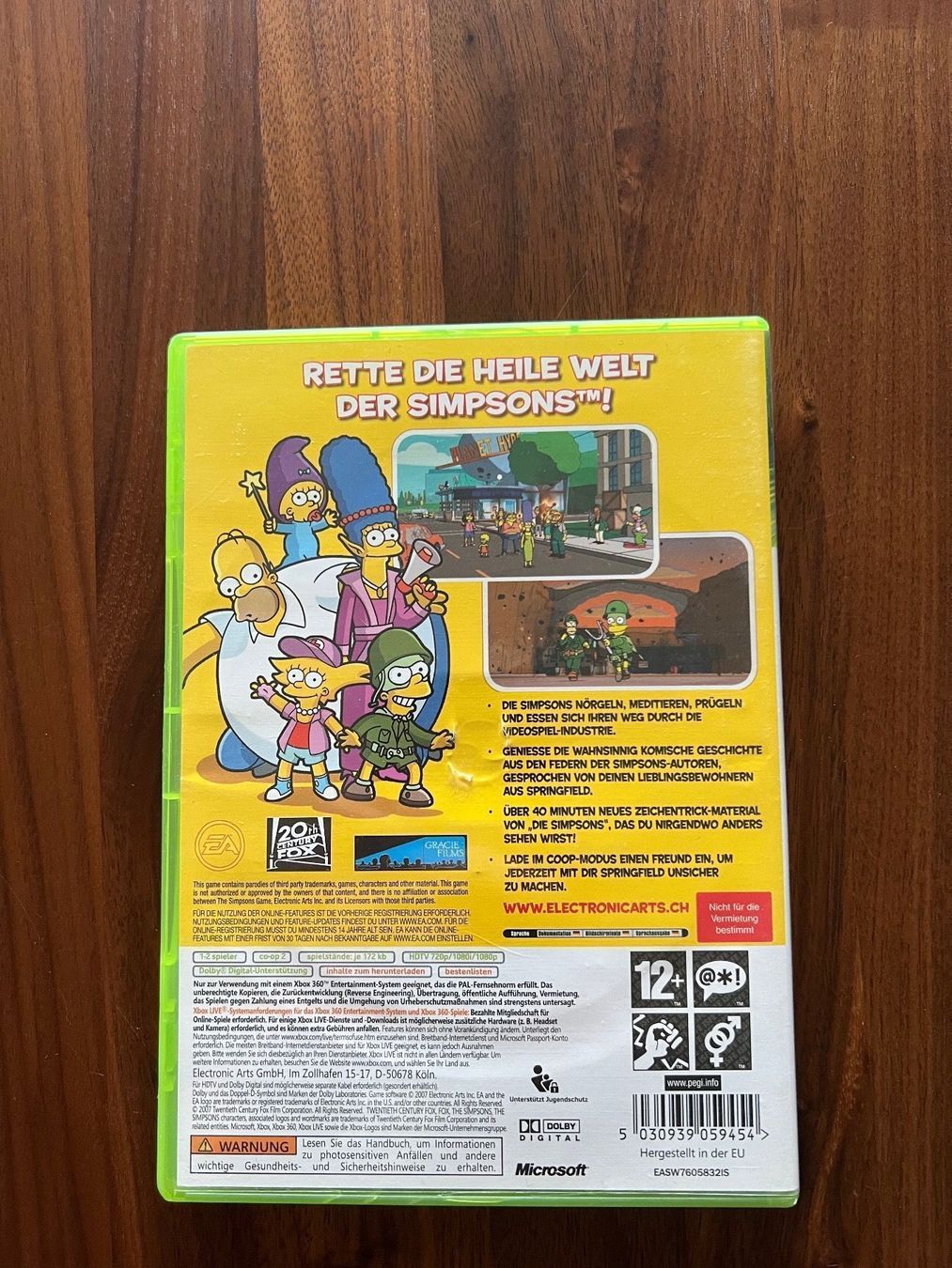 Giochi: Die Simpsons Das Spiel Xbox 360 – Usato da Dübendorf venduto da CellarSeller 1