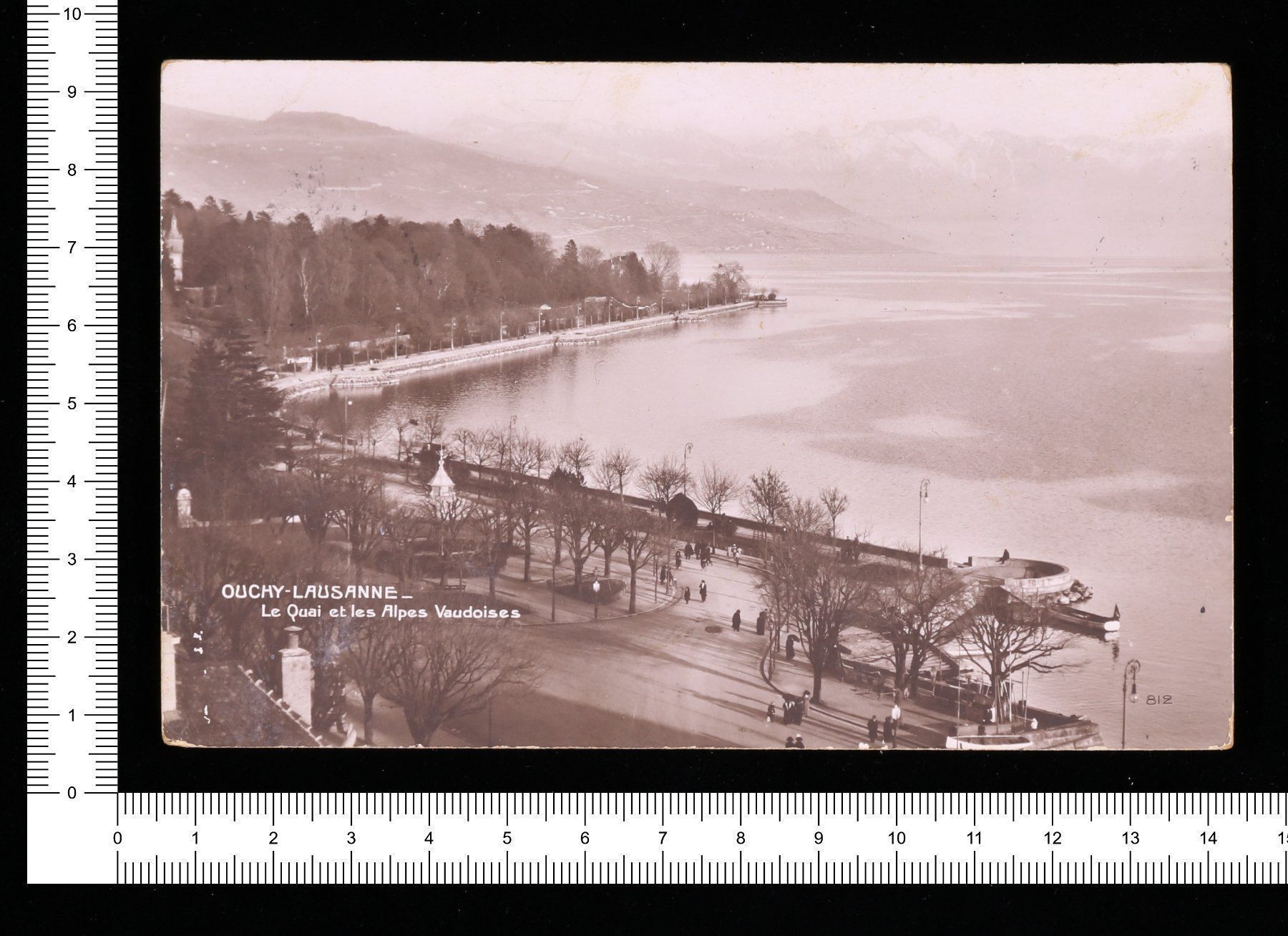 Cartes postales: Ouchy - Le Quai et les Alpes – D'occasion à Riehen par Tignanello1