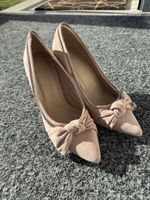 Elegante, rosa Damen Pumps/Higheels mit Schleife, Gr. 38