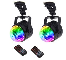 2x LED Discokugel Discolampe Party Licht