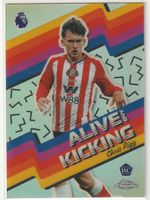 2026 Topps Chrome Premier League Chris Rigg Kicking Alive