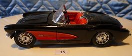 Modellauto Corvette C1 schwarz rot guter Zustand