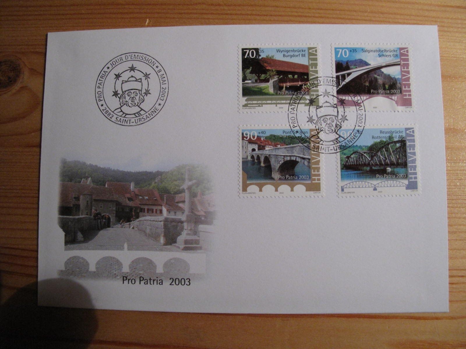 Tutti i francobolli: Pro Patria 2003 FDC – Usato da Wil SG venduto da fva01
