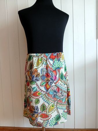 Süsser ultraleichter Viscose MIDI Sommerrock Gr. 36-38