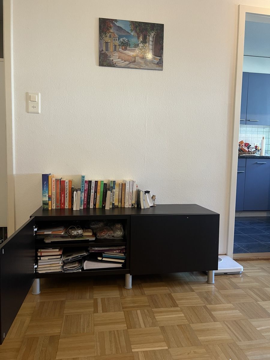 Scaffali: Black Storage Cabinet with Shelves 120x 41.5x47 cm – Usato da Zürich venduto da far_2zpy 1