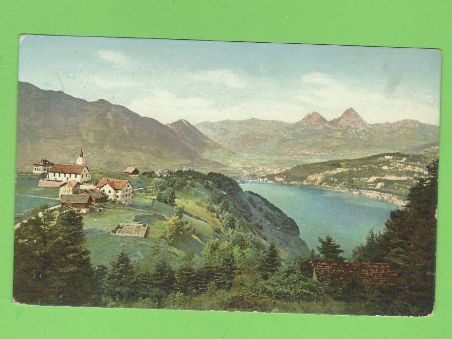 Cartoline postali: Seelisberg , Blick auf See & Berge – Usato da Zürich venduto da t24_de