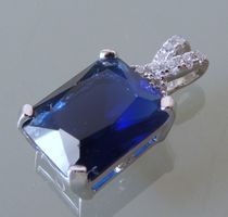 Goha Silber 925 Zirkonia Anhänger 16 mm