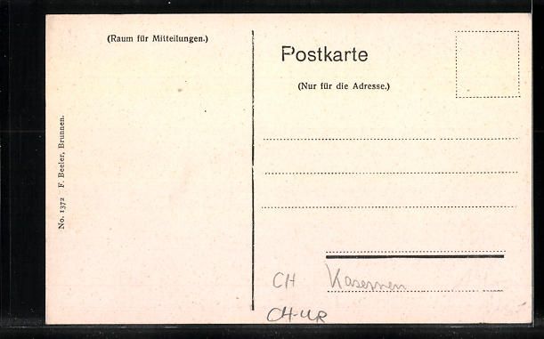 Cartoline postali: Andermatt, Kriegskaserne mit Winterhorn  – Usato da Berlin venduto da bartko-reher 1