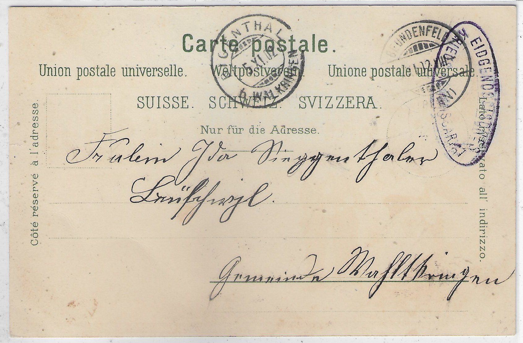 Ansichtskarten: Gruss aus  Bern - Kaserne - Litho – Gebraucht aus Ettingen von Kartenplanet 1