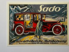Plakat für Sado Die unentberliche Autoheizung 1924 (Repro.)