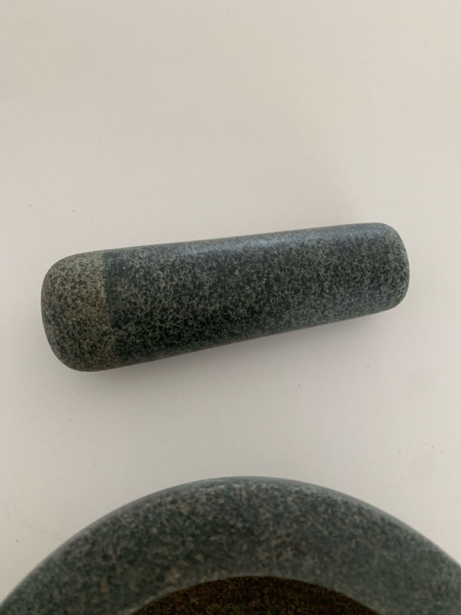Autres pour cuisiner & mitonner: Stone Mortar and Pestle Set Grey Granite – D'occasion à Immensee par vgitter 2